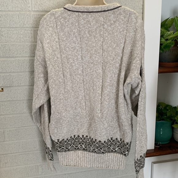 VINTAGE The Cotton Exchange Fisherman Sweater Unisex XL 100% Cotton MADE in USA - Picture 7 of 13